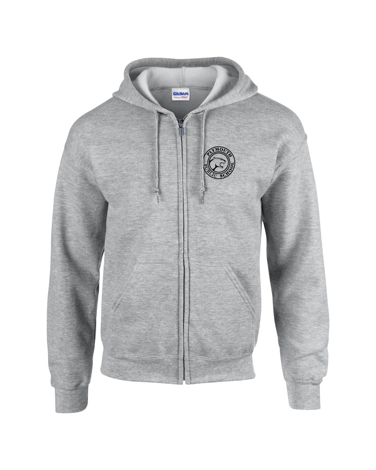Plymouth Gildan Heavy Blend Full Zip Sweatshirt